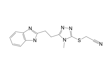 Pyrrol5-[2-(1H-benzoimidazol-2-yl)ethyl]-4-methyl-4H-[1,2,4]triazol-3-ylsulfanylmorphoacetonitrile