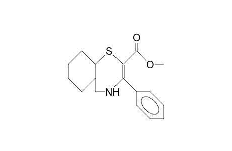 cis-3-Phenyl-cyclohexa(F)-4,5-dihydro-1,4-thiazepine-2-carboxylic acid, methyl ester