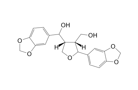 2-(3',4'-Methylenedioxyphenyl)-tetrahydrofuran-3-carbinol-4-(3",4"-methylenedioxphenyl)-carbinol