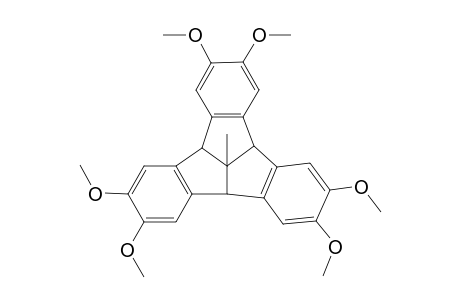 2,3,6,7,10,11-Hexamethoxy-12d-methyl-4b,8b,12b,12d-tetrahydrodibenzo[2,3:4,5]pentaleno[1,6-ab]indene (2,3,6,7,10,11-Hexamethoxy-12d-methyltribenzotriquinacene)