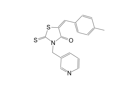 4-thiazolidinone, 5-[(4-methylphenyl)methylene]-3-(3-pyridinylmethyl)-2-thioxo-, (5E)-
