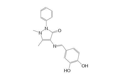 4-{[(E)-(3,4-dihydroxyphenyl)methylidene]amino}-1,5-dimethyl-2-phenyl-1,2-dihydro-3H-pyrazol-3-one