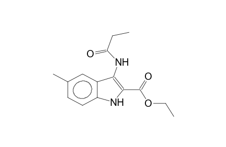 2-ethoxycarbonyl-3-propanamido-5-methylindole