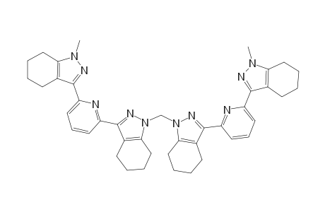 1-Methyl-3-[6-[1-[[3-[6-(1-methyl-4,5,6,7-tetrahydroindazol-3-yl)-2-pyridinyl]-4,5,6,7-tetrahydroindazol-1-yl]methyl]-4,5,6,7-tetrahydroindazol-3-yl]-2-pyridinyl]-4,5,6,7-tetrahydroindazole