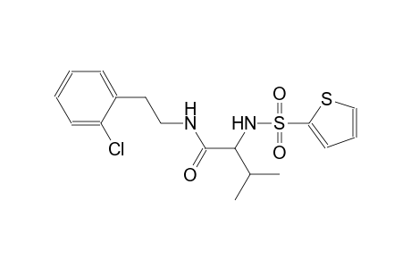 N-[2-(2-chlorophenyl)ethyl]-3-methyl-2-[(2-thienylsulfonyl)amino]butanamide