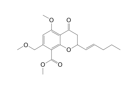 5-Methoxy-7-(methoxymethyl)-8-(methoxycarbonyl)-2-(1'-pentenyl)-2,3-dihydrobenzopyran-4(4H)-one