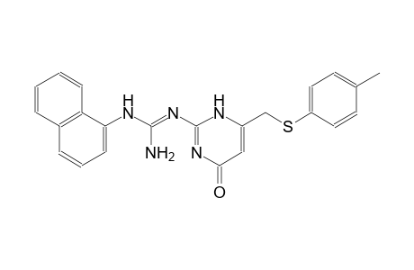 N''-(6-{[(4-methylphenyl)sulfanyl]methyl}-4-oxo-1,4-dihydro-2-pyrimidinyl)-N-(1-naphthyl)guanidine