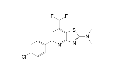 5-(4-Chlorophenyl)-7-(difluoromethyl)-N,N-dimethylthiazolo[4,5-b]pyridin-2-amine