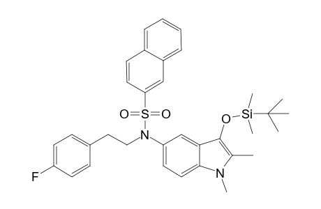 Naphthalene-2-sulfonic acid[3-(tert-butyl-dimethyl-silanyloxy)-1,2-dimethyl-1H-indol-5-yl]-[2-(4-fluoro-phenyl)-ethyl]-amide