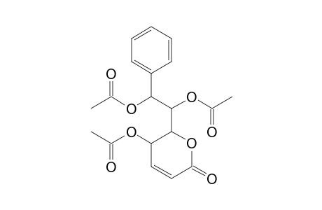 2H-Pyran-2-one, 5-(acetyloxy)-6-[1,2-bis(acetyloxy)-2-phenylethyl]-5,6-dihydro-