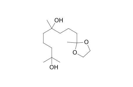 6,10-Dihydroxy-6,10-dimethyl-2-undecanone-ethyleneacetal