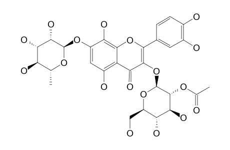 SINOCRASSOSIDE-D3;GOSSYPETIN-3-O-BETA-D-(2-O-ACETYL)-GLUCOPYRANOSYL-7-O-ALPHA-L-RHAMNOPYRANOSIDE