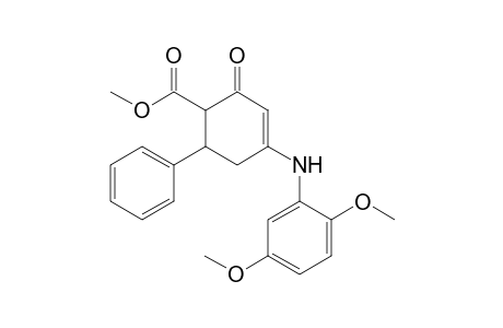 4-(2,5-dimethoxyanilino)-2-keto-6-phenyl-cyclohex-3-ene-1-carboxylic acid methyl ester