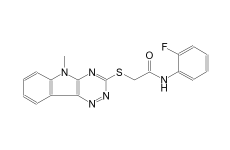 acetamide, N-(2-fluorophenyl)-2-[(5-methyl-5H-[1,2,4]triazino[5,6-b]indol-3-yl)thio]-