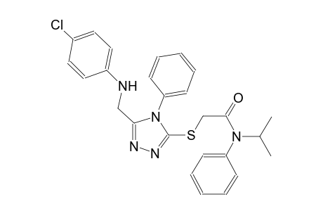 2-({5-[(4-chloroanilino)methyl]-4-phenyl-4H-1,2,4-triazol-3-yl}sulfanyl)-N-isopropyl-N-phenylacetamide
