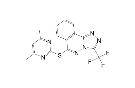 6-[(4,6-dimethyl-2-pyrimidinyl)sulfanyl]-3-(trifluoromethyl)[1,2,4]triazolo[3,4-a]phthalazine