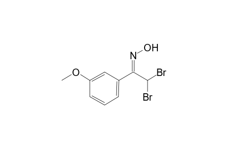 2,2-Dibromo-1-(3-methoxyphenyl)ethanone oxime