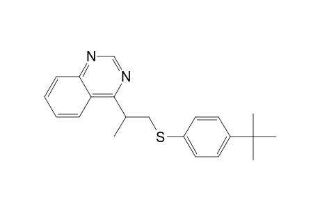 4-[1-(4-tert-butylphenyl)sulfanylpropan-2-yl]quinazoline