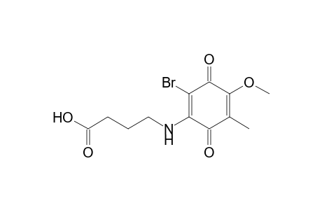 Butanoic acid, 4-[(2-bromo-4-methoxy-5-methyl-3,6-dioxo-1,4-cyclohexadien-1-yl)amino]-