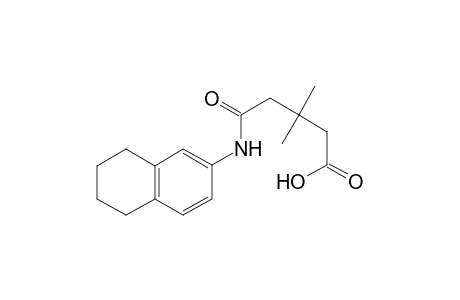 3,3-Dimethyl-4-[(5,6,7,8-tetrahydronaphthalen-2-yl)carbamoyl]butanoic acid
