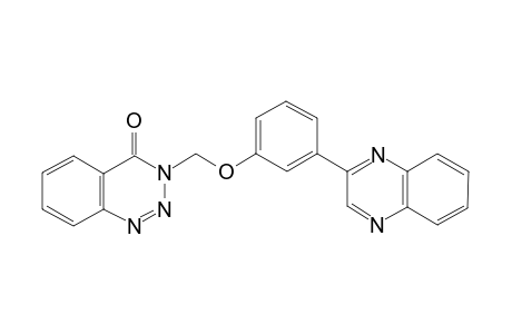 1,2,3-Benzotriazin-4(3H)-one, 3-[[3-(2-quinoxalinyl)phenoxy]methyl]-