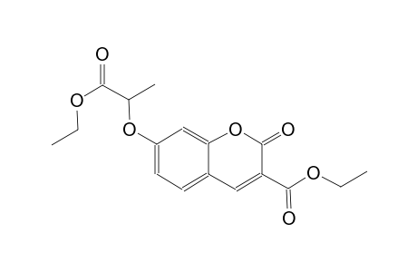 2H-1-benzopyran-3-carboxylic acid, 7-(2-ethoxy-1-methyl-2-oxoethoxy)-2-oxo-, ethyl ester