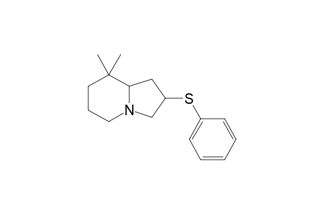 Octahydro-8,8-dimethyl-2-(phenylthio)indolizine