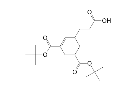 3-[3,5-bis(tert-butoxycarbonyl)cyclohex-2-en-1-yl]propanoic acid