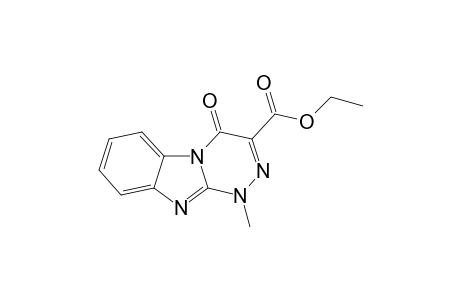 3-(Ethoxycarbonyl)-1-methyl-[1,2,4]-triazino[4,3-a]benzimidazol-4(10H)-one