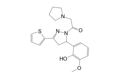 phenol, 2-[4,5-dihydro-1-(1-pyrrolidinylacetyl)-3-(2-thienyl)-1H-pyrazol-5-yl]-6-methoxy-