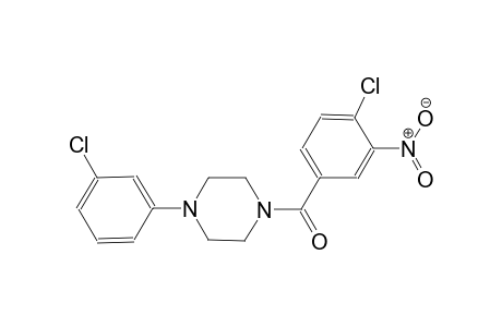 1-(4-chloro-3-nitrobenzoyl)-4-(3-chlorophenyl)piperazine