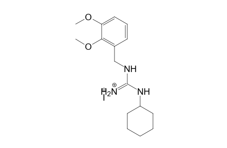 Guanidine, N-cyclohexyl-N'-[(2,3-dimethoxyphenyl)methyl]-,monohydriodide