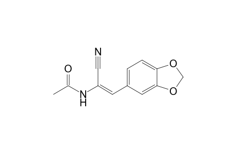 N-[(E)-2-(1,3-benzodioxol-5-yl)-1-cyano-ethenyl]ethanamide