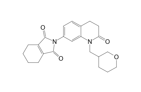 1H-Isoindole-1,3(2H)-dione, 4,5,6,7-tetrahydro-2-[1,2,3,4-tetrahydro-2-oxo-1-[(tetrahydro-2H-pyran-3-yl)methyl]-7-quinolinyl]-