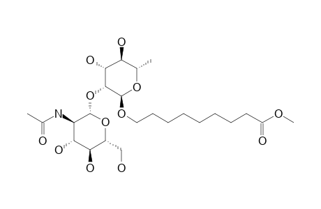 8-METHOXYCARBONYLOCTYL-2-O-(2-ACETAMIDO-2-DEOXY-BETA-D-GLUCOPYRANOSYL)-ALPHA-L-RHAMNOPYRANOSIDE