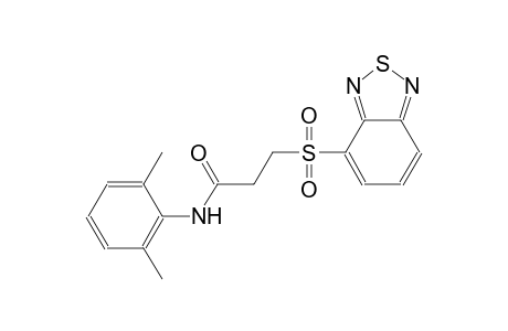3-(benzo[c][1,2,5]thiadiazol-4-ylsulfonyl)-N-(2,6-dimethylphenyl)propanamide