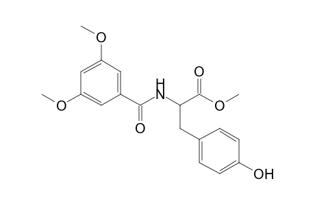 N-(3',5'-Dimethoxybenzoyl)-tyrosine - methyl ester