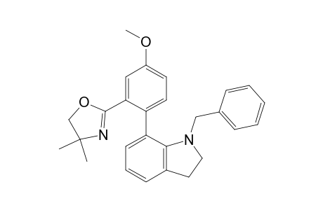 N-Benzyl-7-[4-methoxy-2-(4,4-dimethyloxazolin-2-yl)phenyl]indoline