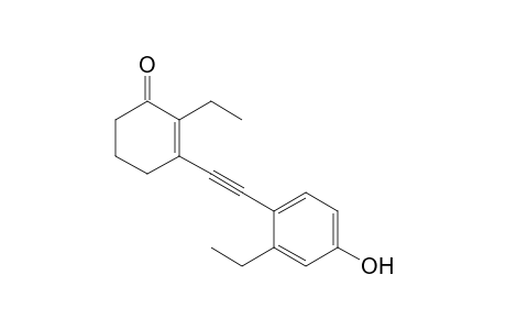 3-(4-Hydroxy-2-ethylphenylethynyl)-2-ethylcyclohex-2-enone