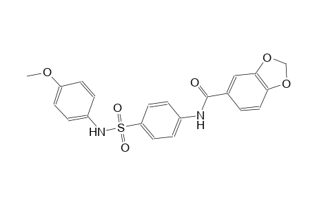 N-{4-[(4-methoxyanilino)sulfonyl]phenyl}-1,3-benzodioxole-5-carboxamide