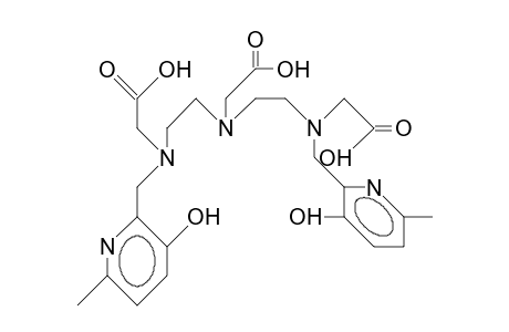 N,N'-Bis(3-hydroxy-6-methyl-2-pyridyl-methyl)-diethylenetriamine-N,N',N''-triacetic acid
