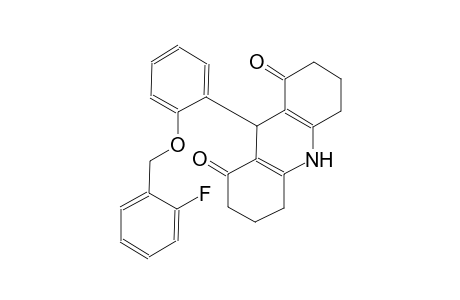 1,8(2H,5H)-acridinedione, 9-[2-[(2-fluorophenyl)methoxy]phenyl]-3,4,6,7,9,10-hexahydro-