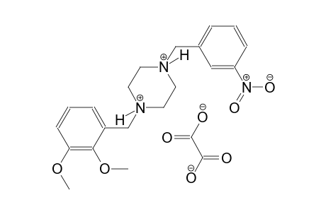 1-(2,3-dimethoxybenzyl)-4-(3-nitrobenzyl)piperazinediium oxalate