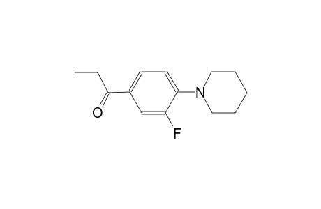 1-[3-Fluoro-4-(1-piperidinyl)phenyl]-1-propanone