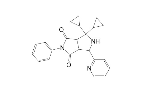 Pyrrolo[3,4-c]pyrrole-1,3(2H,3aH)-dione, 4,4-dicyclopropyltetrahydro-2-phenyl-6-(2-pyridinyl)-, (3a.alpha.,6.beta.,6a.alpha.)-
