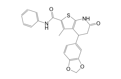 thieno[2,3-b]pyridine-2-carboxamide, 4-(1,3-benzodioxol-5-yl)-4,5,6,7-tetrahydro-3-methyl-6-oxo-N-phenyl-