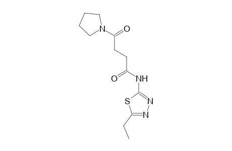 N-(5-ethyl-1,3,4-thiadiazol-2-yl)-4-oxo-4-(1-pyrrolidinyl)butanamide