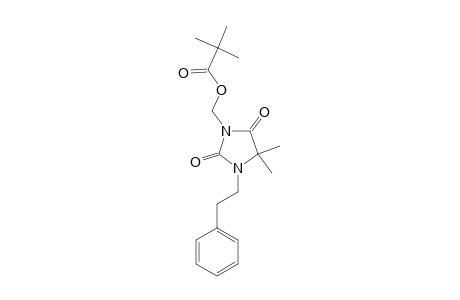 (4,4-DIMETHYL-2,5-DIOXO-3-PHENETHYL-IMIDAZOLIDIN-1-YL)-METHYL-PIVALATE