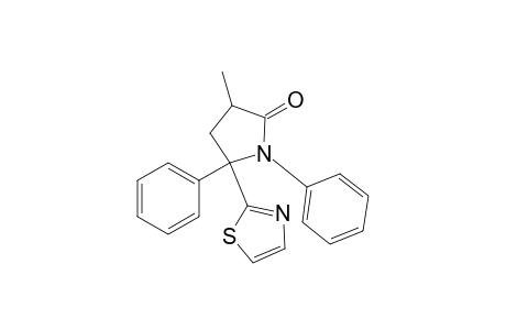 3-Methyl-1,5-diphenyl-5-(1,3-thiazol-2-yl)pyrrolidin-2-one