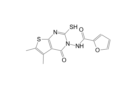 N-(5,6-dimethyl-4-oxo-2-sulfanylthieno[2,3-d]pyrimidin-3(4H)-yl)-2-furamide